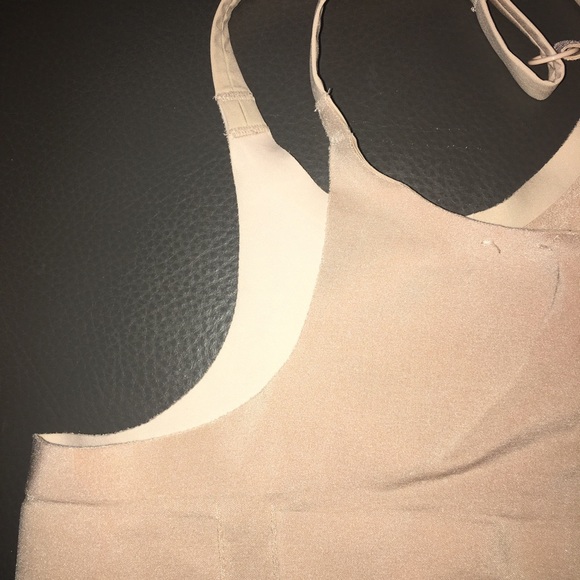 Spanx bodysuit in a tan cream color size Small Petite - Picture 4 of 12